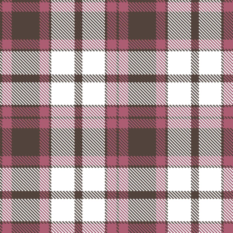 Modern Seamless Tartan in Light Charcoal Grey tones Textile Design 2 vector