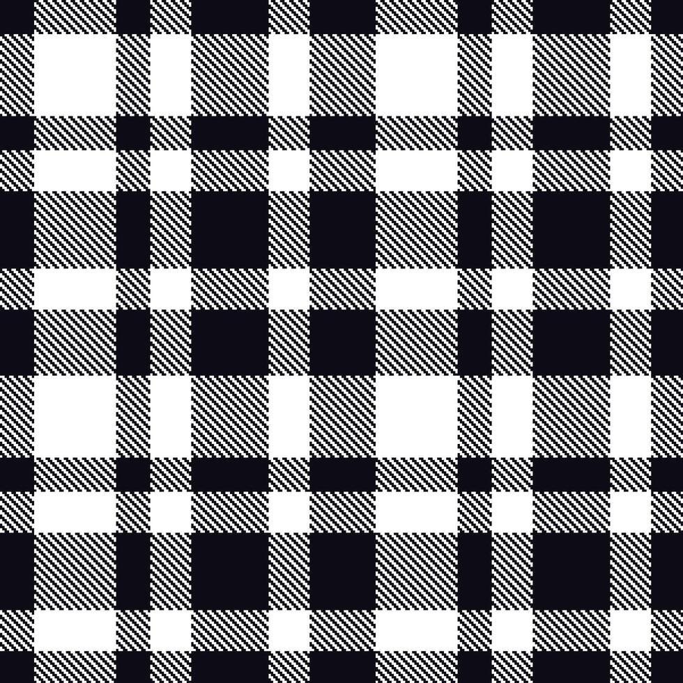 Modern Seamless Tartan in Cool Almost Black tones Textile Design vector