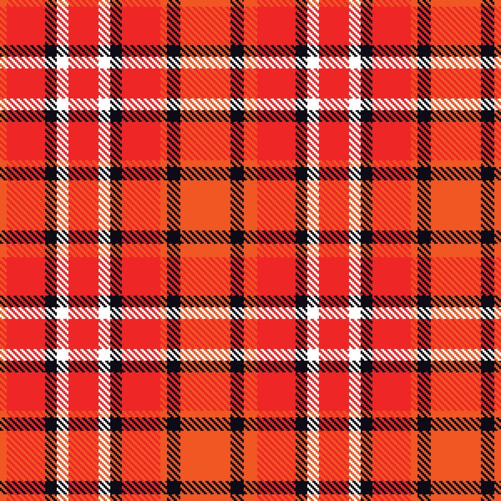 Modern Seamless Tartan in Neon Almost Black tones Textile Design vector