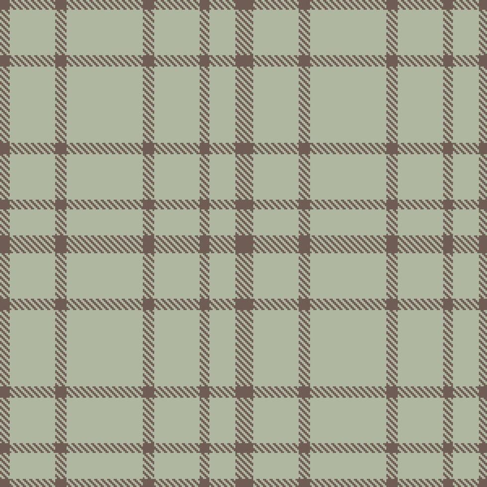 Modern Seamless Tartan in Dark Dark Taupe tones Textile Design vector