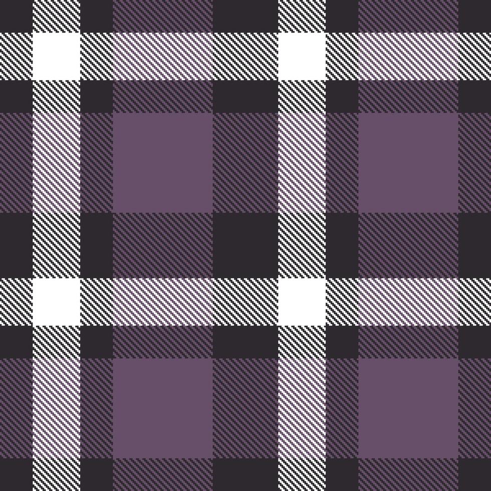 Modern Light Dark Grey Seamless Tartan Textile Design 2 vector