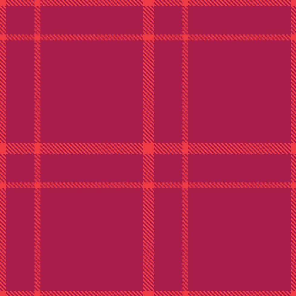 Dusty Strawberry and Bright Purplish Red Seamless Tartan Textile Design vector