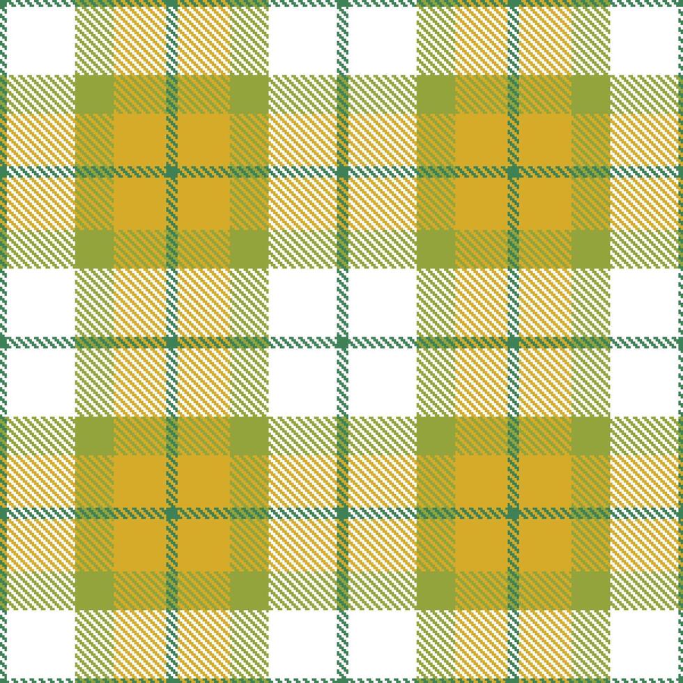 Modern Muted Dark Sage Seamless Tartan Textile Design vector