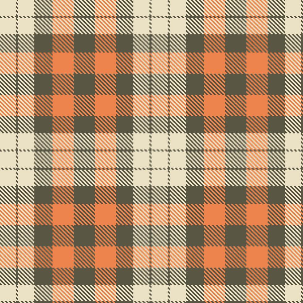 Modern Seamless Tartan in Cool Greyish Brown tones Textile Design 2 vector
