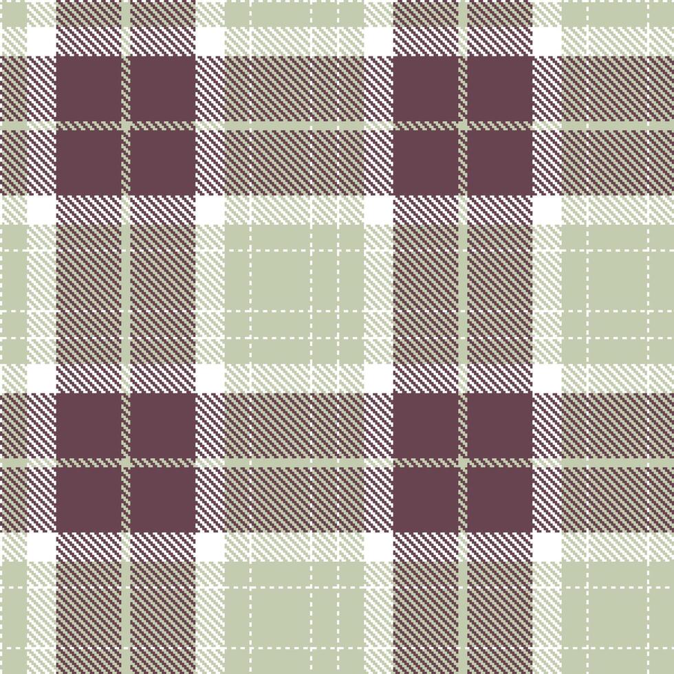 Deep White Seamless Tartan with Pale Bland accents Textile Design vector
