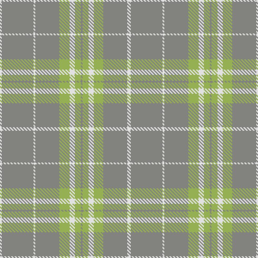 Pale Light Grey and Deep Medium Grey Seamless Tartan Textile Design vector