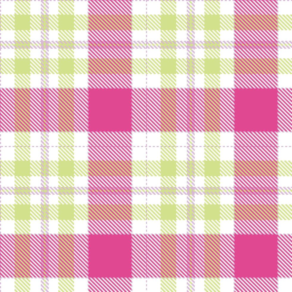 Modern Seamless Tartan in Bright Light Lavendar tones Textile Design vector