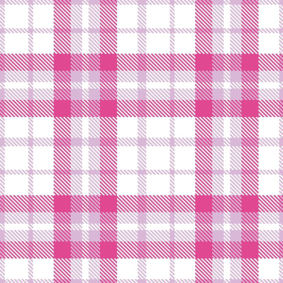 Bright Light Lavendar and Dark White Seamless Tartan Textile Design vector
