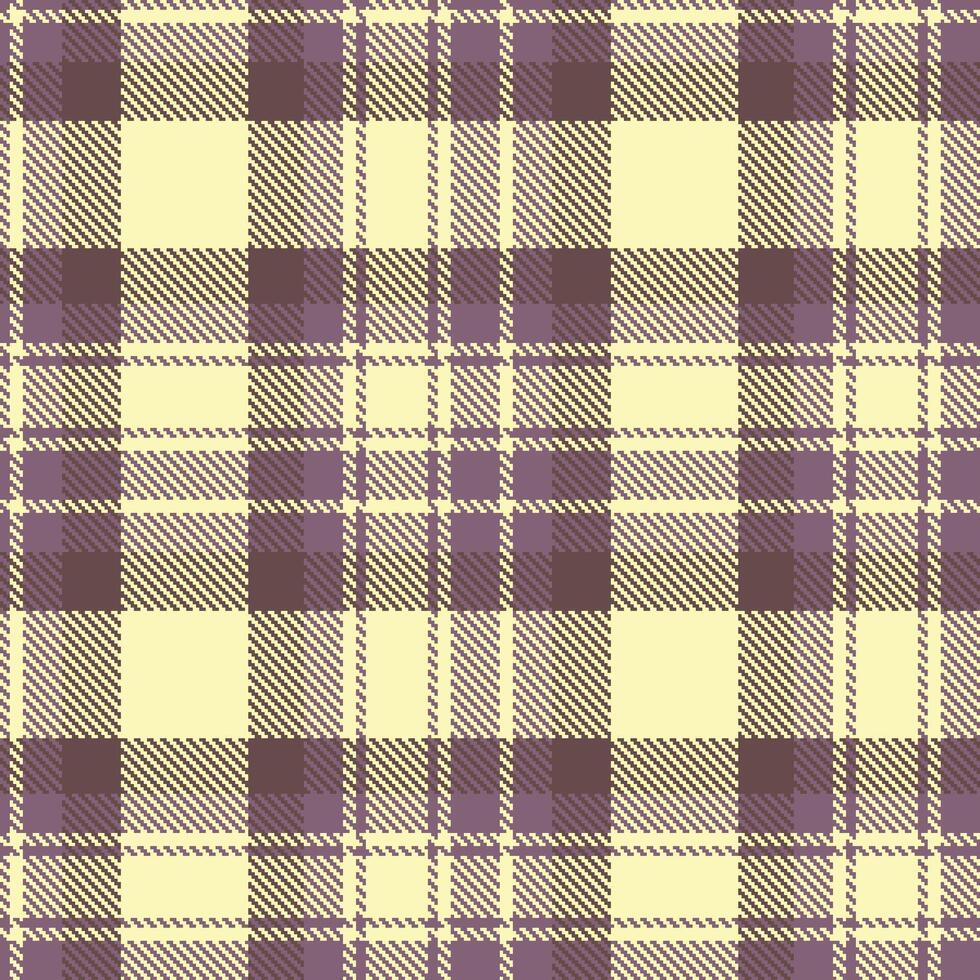 Modern Seamless Tartan in Iridescent Purple Grey tones Textile Design vector