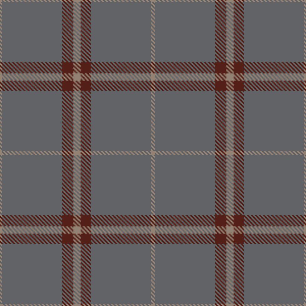 Modern Seamless Tartan in Soft Warm Grey tones Textile Design vector