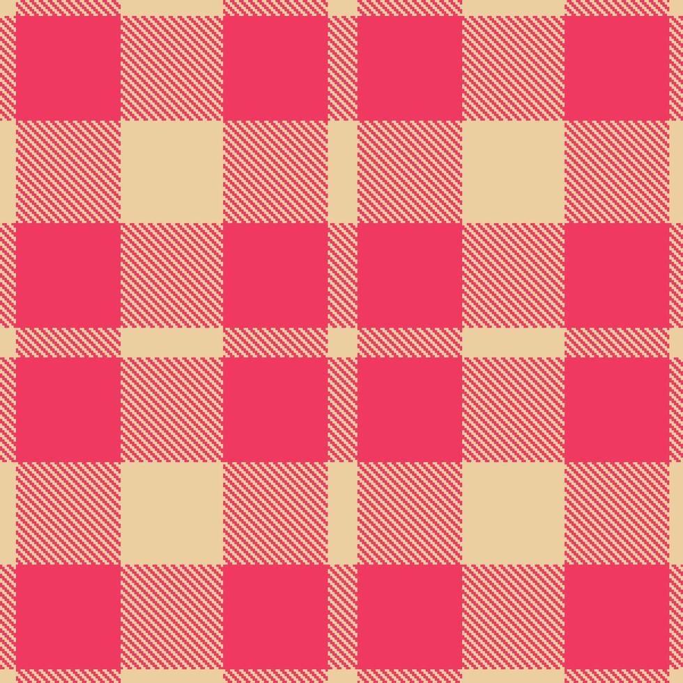 Modern Seamless Tartan in Vivid Light Peach tones Textile Design Variant 585 vector
