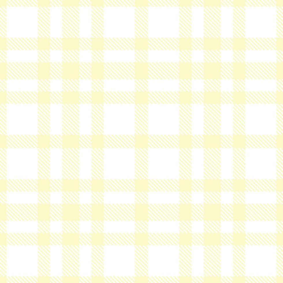 Light Egg Shell and Neon White Seamless Tartan Textile Design vector