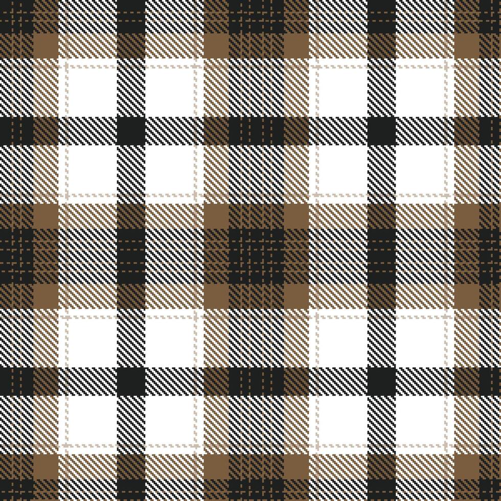 Modern Seamless Tartan in Pale Almost Black tones Textile Design 2 vector