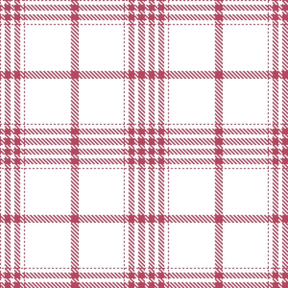 Modern Deep Dark Rose Seamless Tartan Textile Design vector