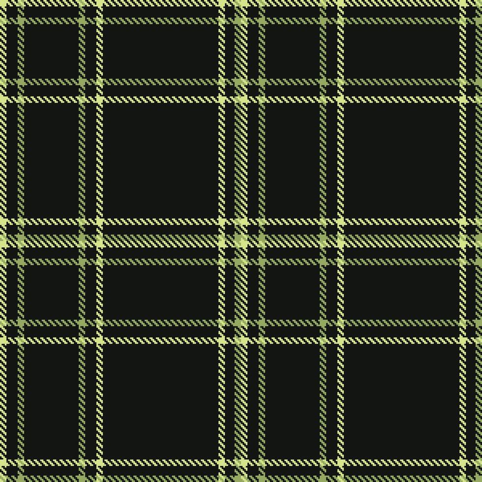Modern Seamless Tartan in Iridescent Almost Black tones Textile Design vector