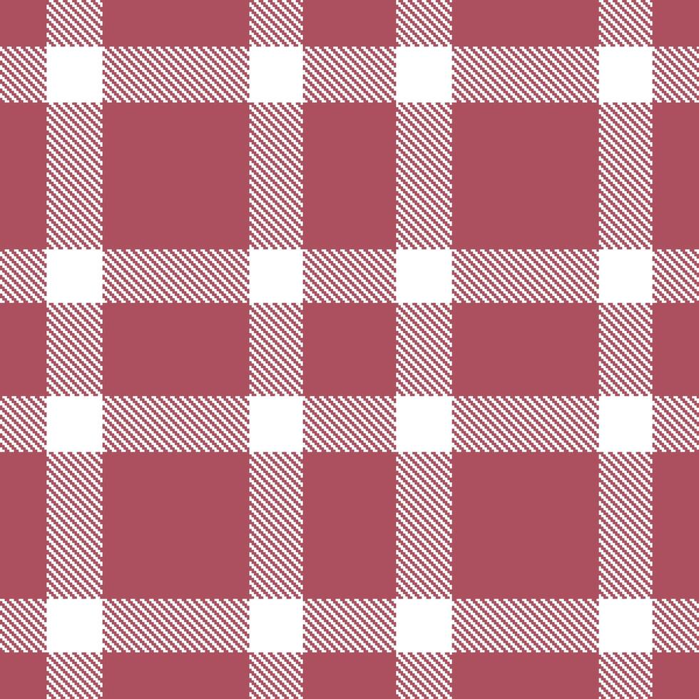 Metallic Light Maroon and Pale White Seamless Tartan Textile Design vector