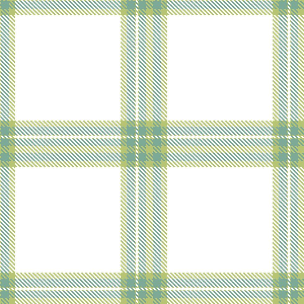 Modern Iridescent Greenish Tan Seamless Tartan Textile Design vector