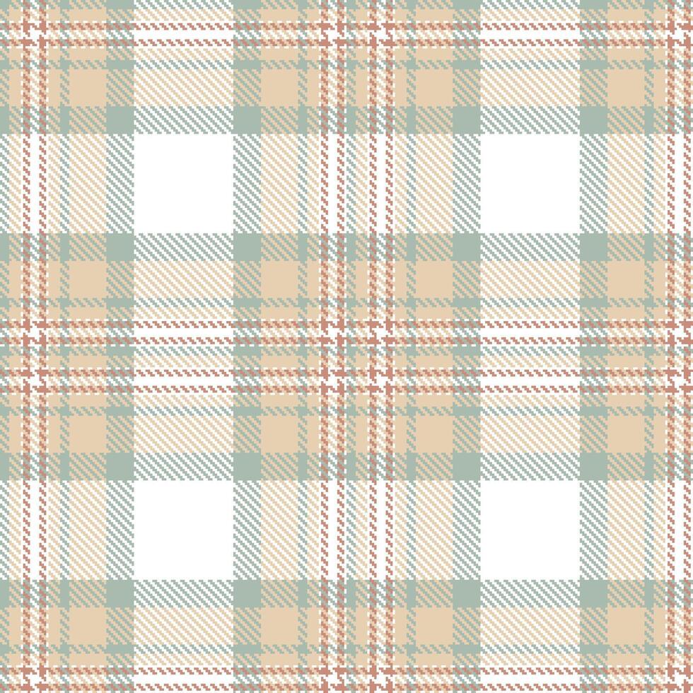 Modern Deep White Seamless Tartan Textile Design Variant 883 vector
