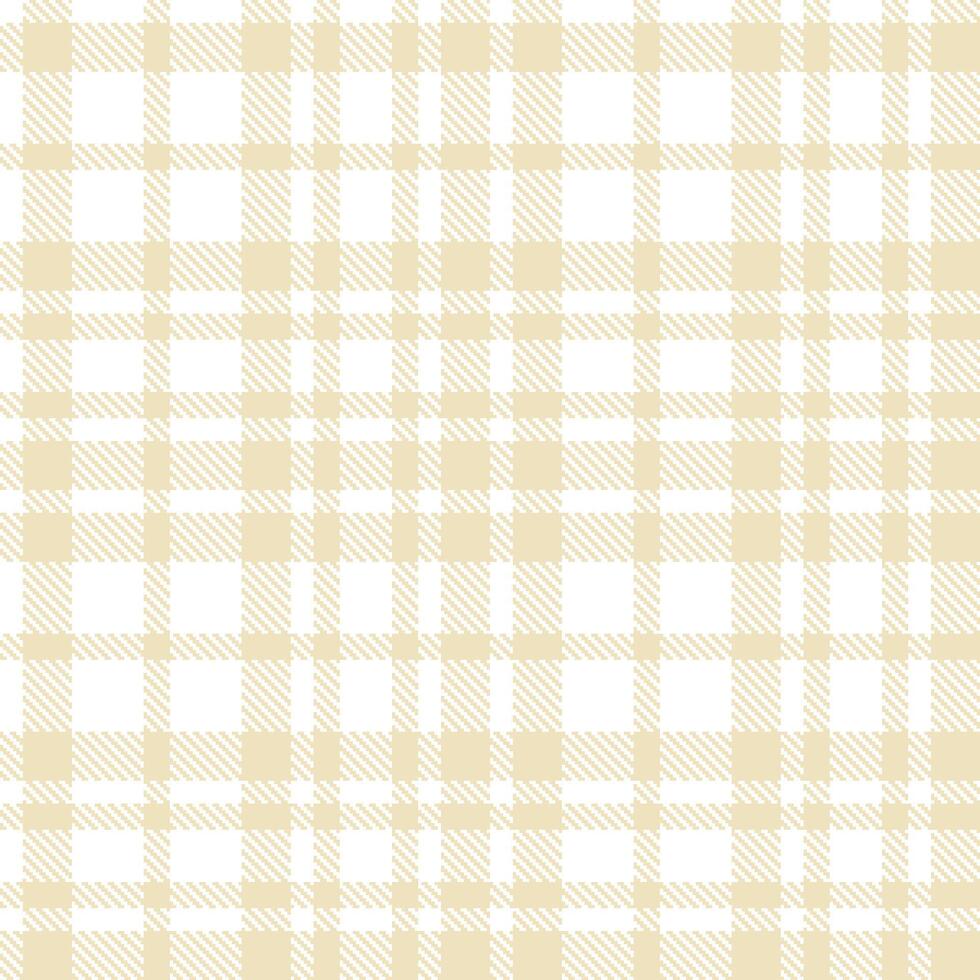 Rich White and Dark Pale Seamless Tartan Textile Design vector