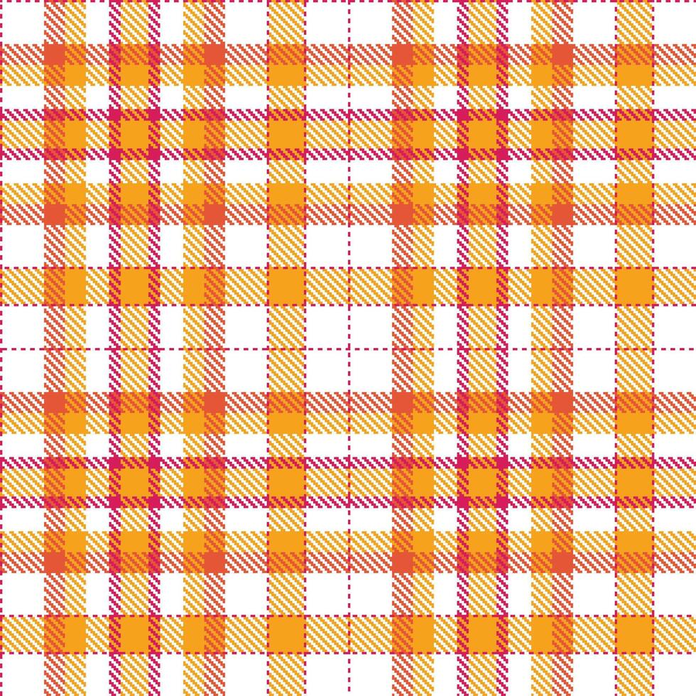 Modern Seamless Tartan in Rich Cerise tones Textile Design vector