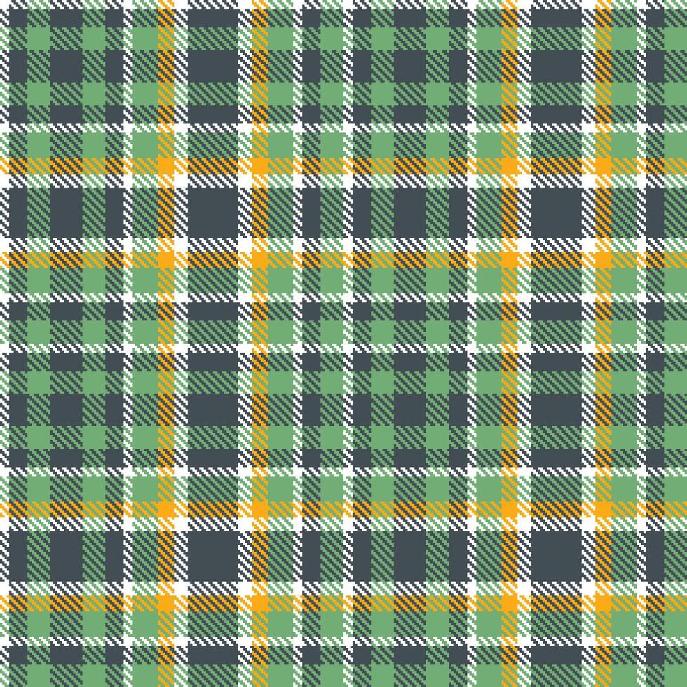 Cool White Seamless Tartan with Iridescent Charcoal Grey accents Textile Design vector