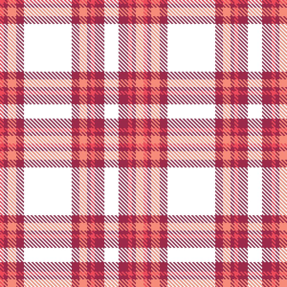 Modern Seamless Tartan in Iridescent Purple Red tones Textile Design vector