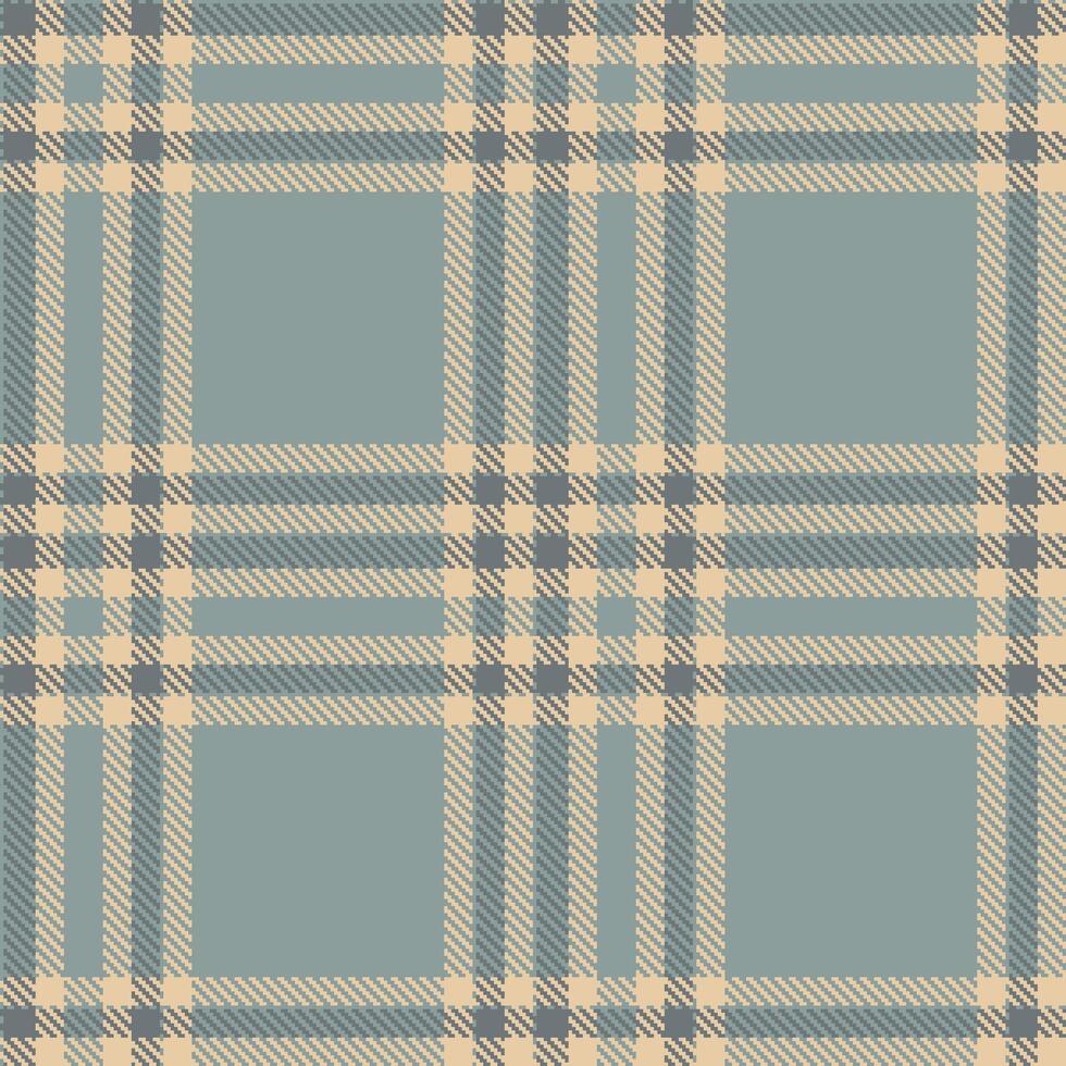 Modern Seamless Tartan in Deep Cool Grey tones Textile Design vector