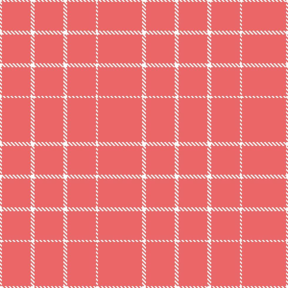 Light White and Pale Pastel Red Seamless Tartan Textile Design vector