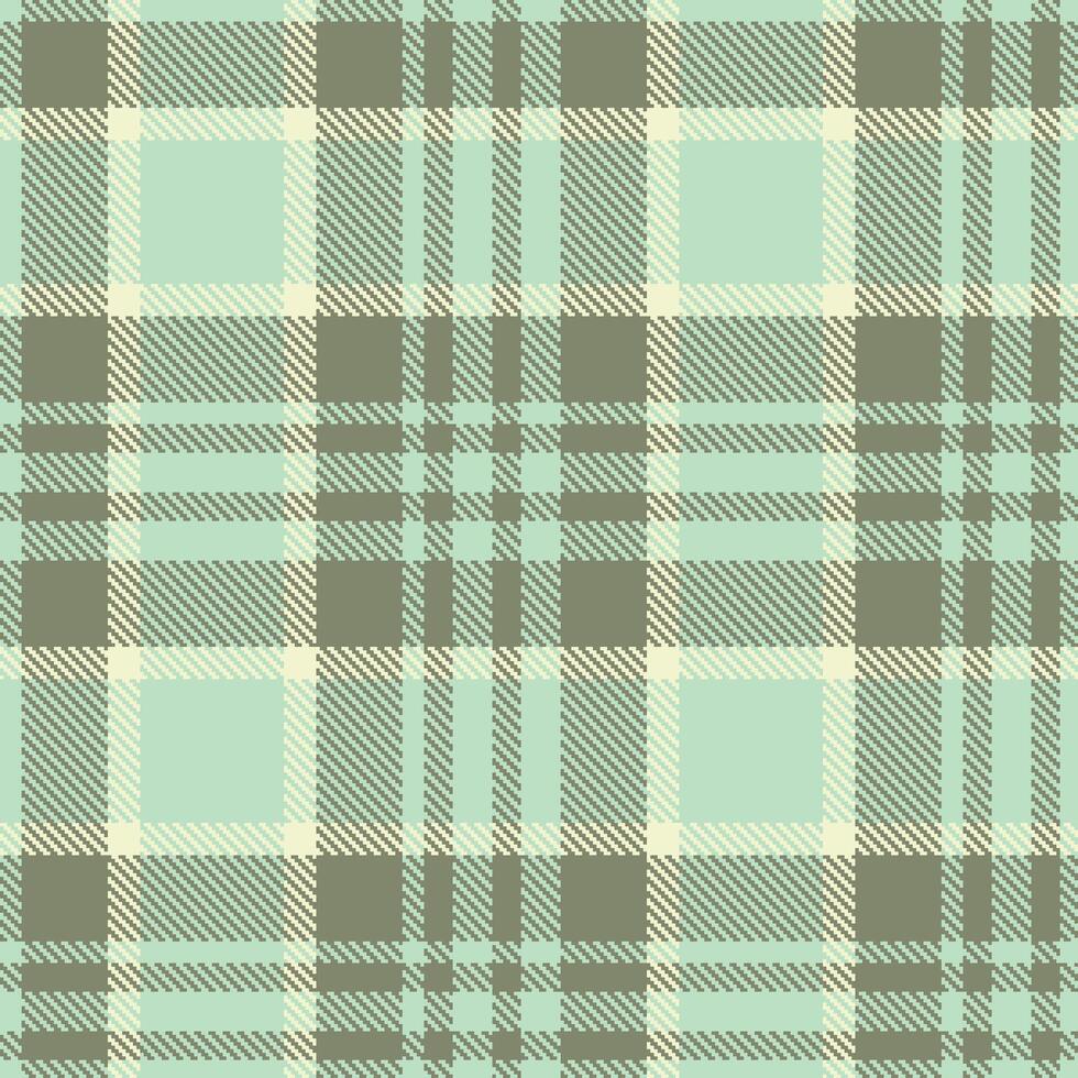 Modern Seamless Tartan in Bright Pale Turquoise tones Textile Design vector