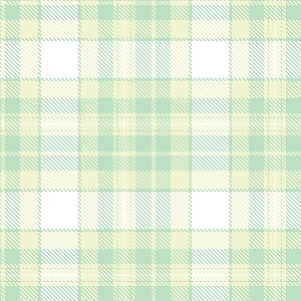 Modern Metallic Pale Turquoise Seamless Tartan Textile Design vector