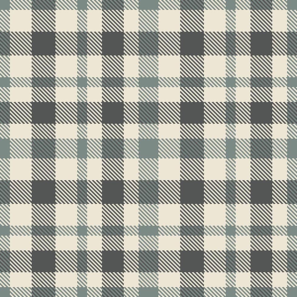 Modern Seamless Tartan in Neon Light Grey tones Textile Design 2 vector