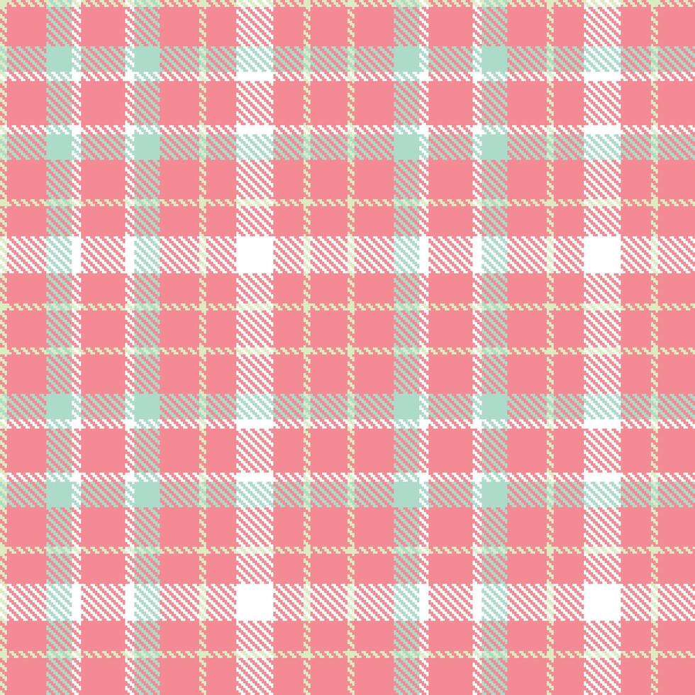 Modern Dusty Blush Pink Seamless Tartan Textile Design vector