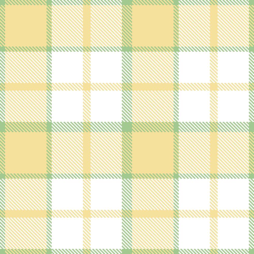 Modern Seamless Tartan in Pale Lichen tones Textile Design vector