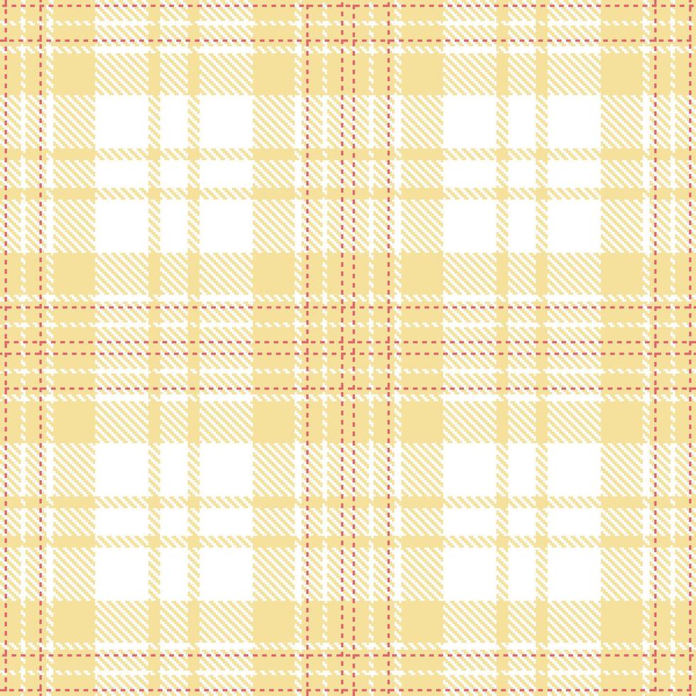 Cool Light Tan and Iridescent White Seamless Tartan Textile Design vector