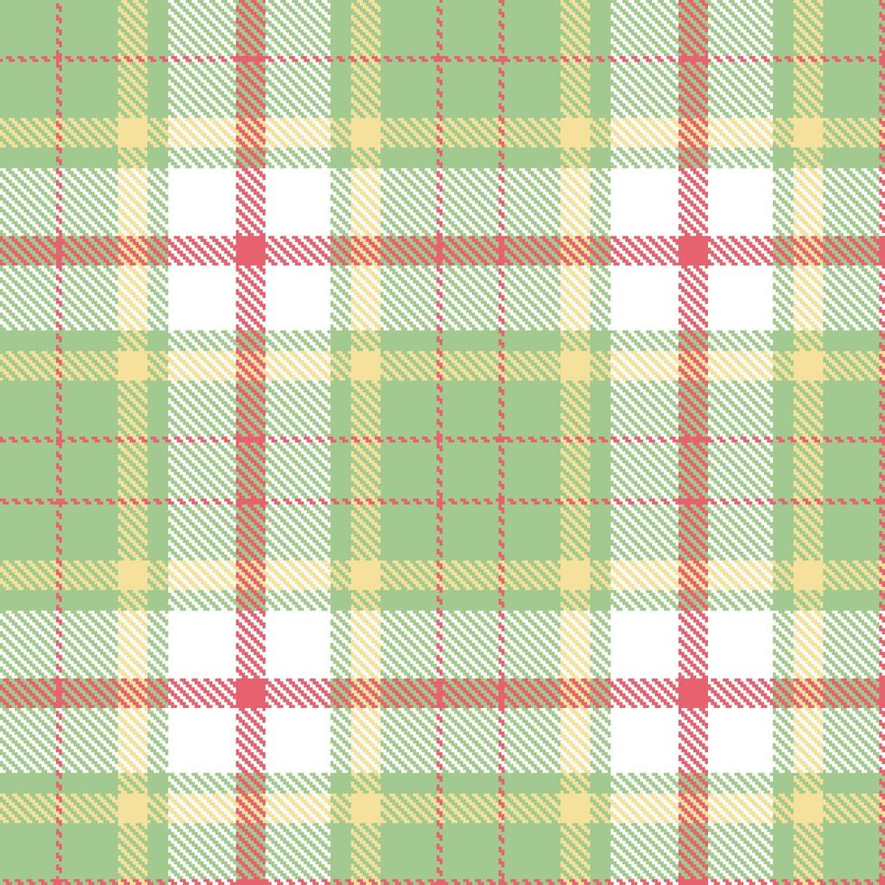 Modern Seamless Tartan in Rich Lichen tones Textile Design vector