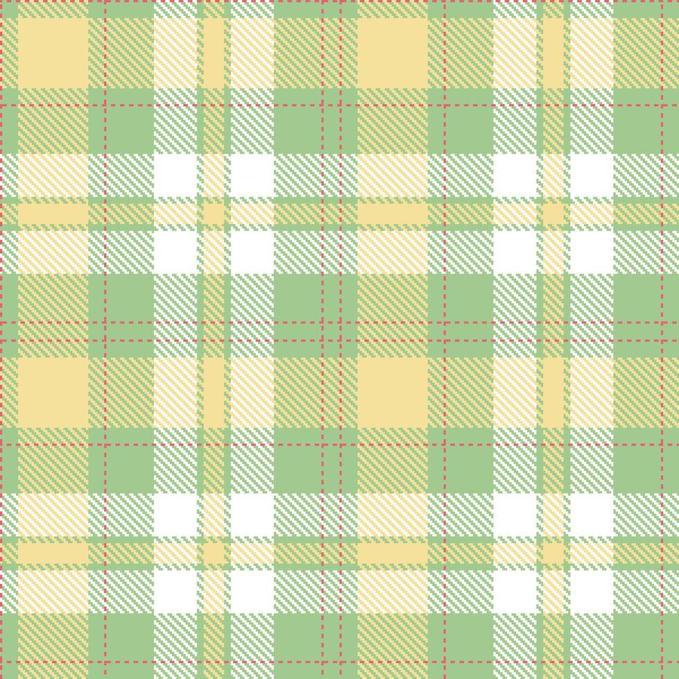 Neon Lichen Seamless Tartan with Cool Salmon Pink accents Textile Design vector
