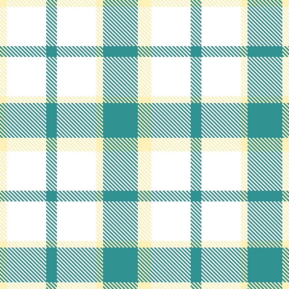 Pale Light Tan and Deep White Seamless Tartan Textile Design vector