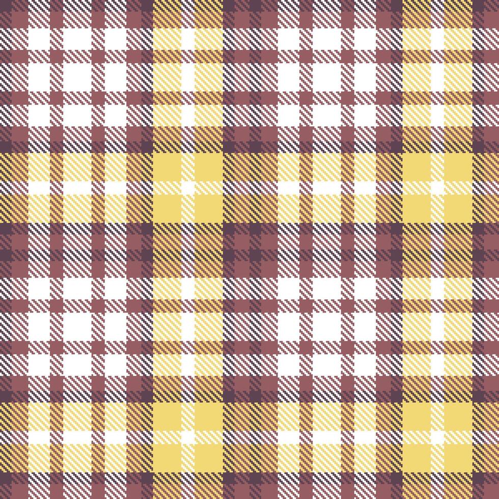 Neon Mauve Seamless Tartan with Smoky White accents Textile Design vector