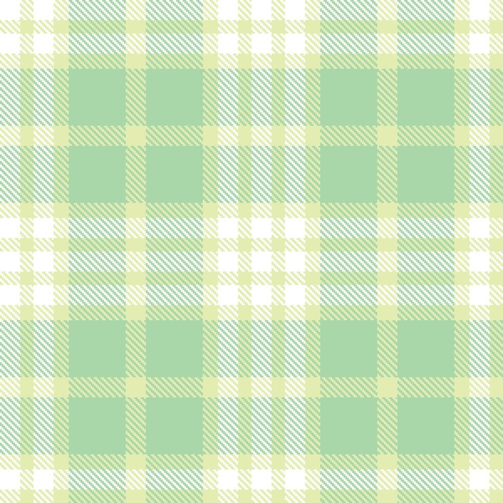 Modern Seamless Tartan in Dark Light Khaki tones Textile Design vector