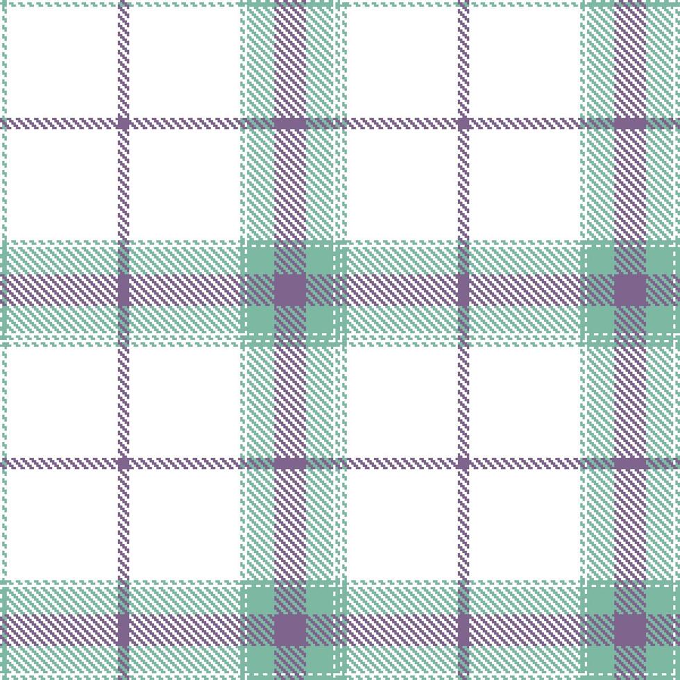 Modern Dark White Seamless Tartan Textile Design Variant 1459 vector