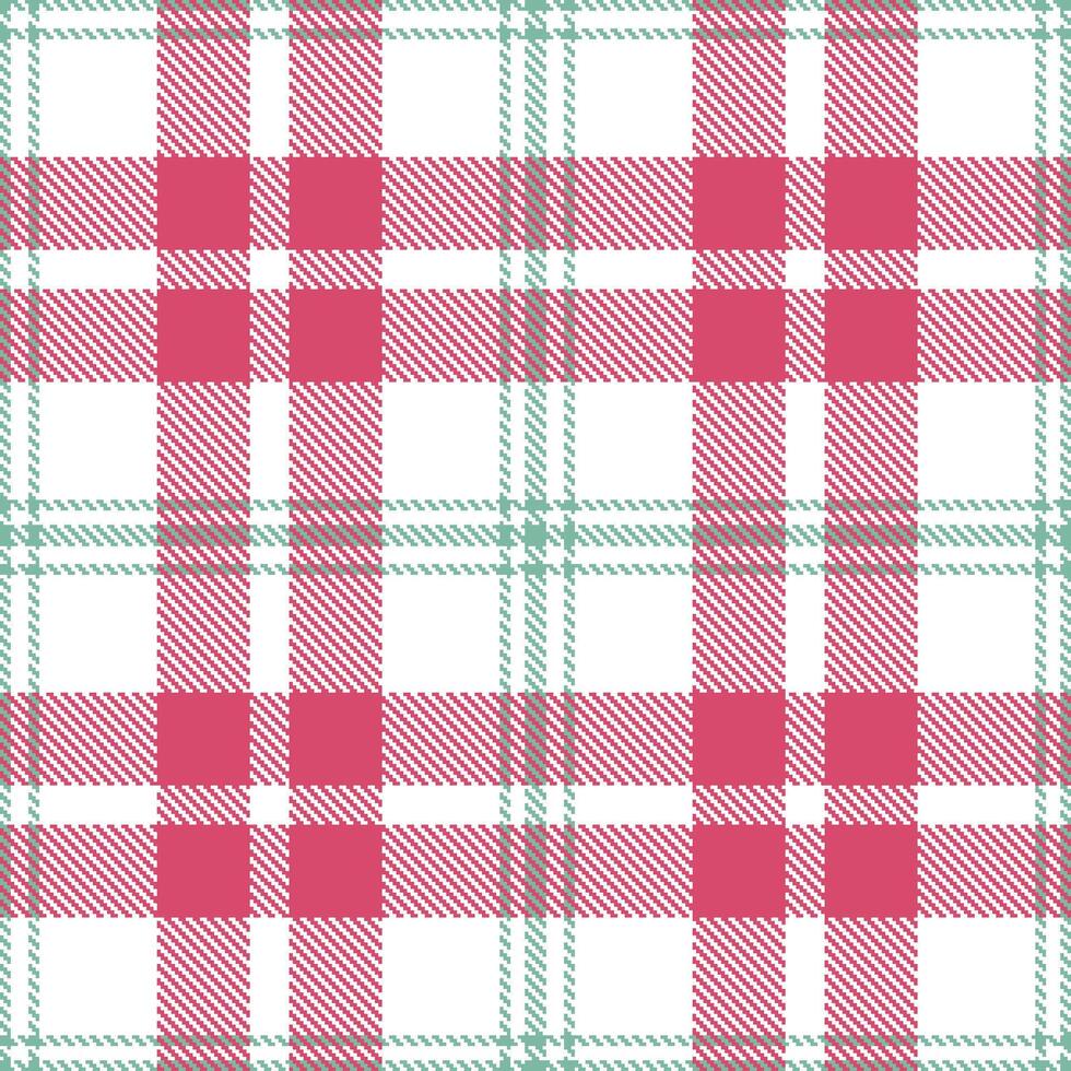 Iridescent White and Soft Pale Teal Seamless Tartan Textile Design vector