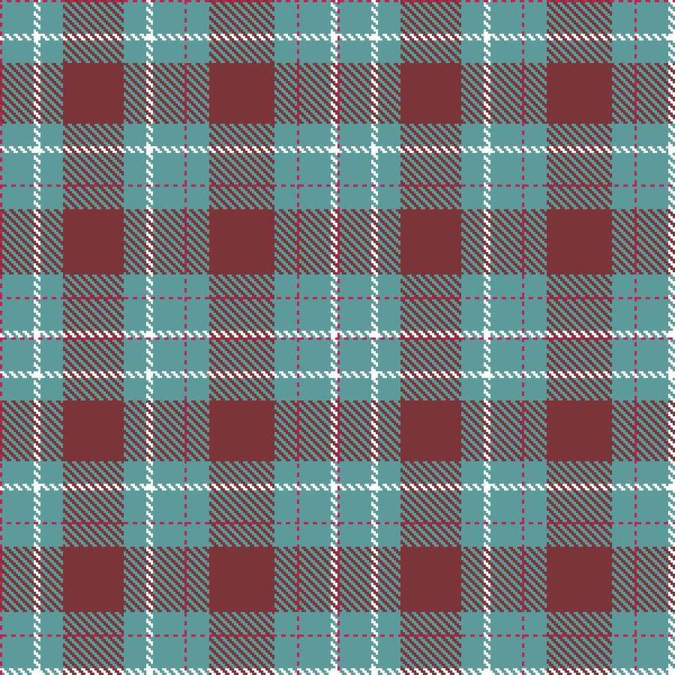 Modern Seamless Tartan in Iridescent Dusty Teal tones Textile Design vector