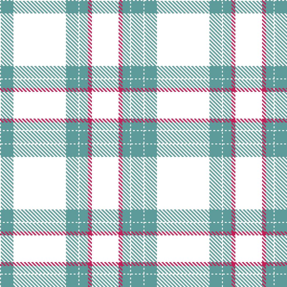 Modern Deep White Seamless Tartan Textile Design Variant 1548 vector