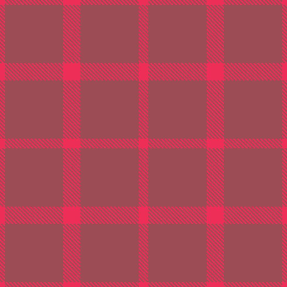 Dark Red Pink Seamless Tartan with Smoky Light Maroon accents Textile Design vector