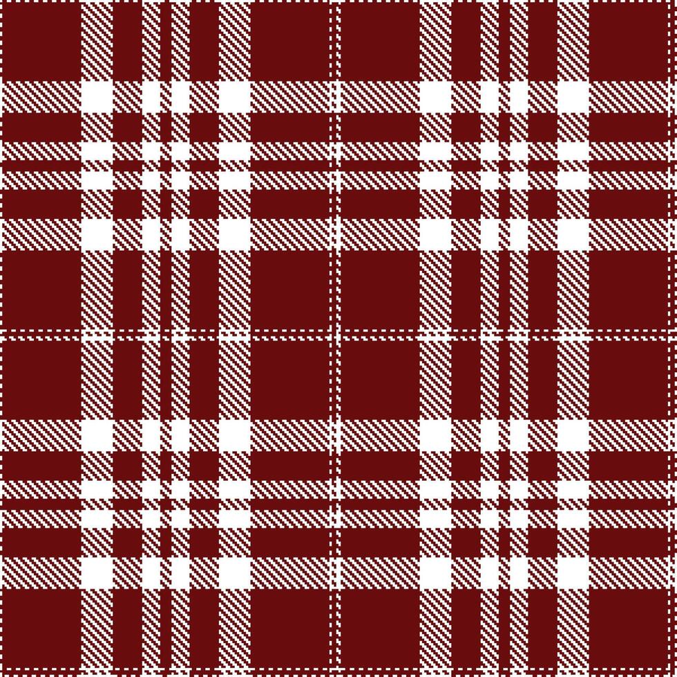 Muted White Seamless Tartan with Iridescent Reddy Brown accents Textile Design vector