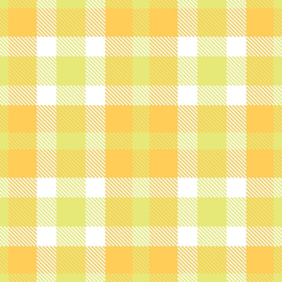 Light Yellowish Tan Seamless Tartan with Deep Maize accents Textile Design vector