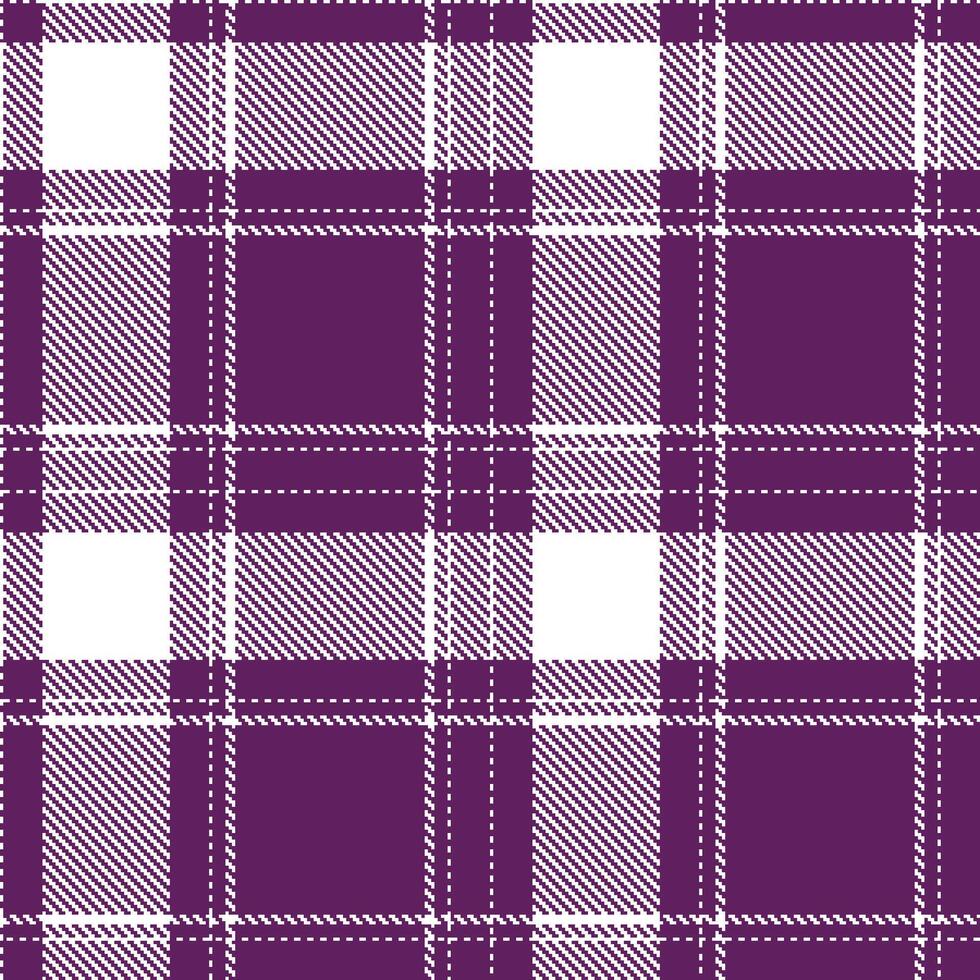 Modern Vivid White Seamless Tartan Textile Design Variant 1751 vector