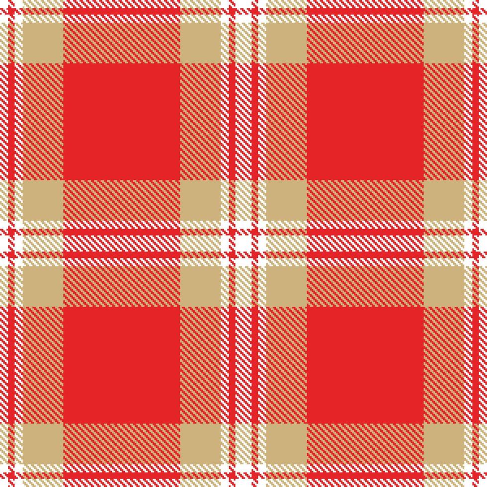 Modern Light White Seamless Tartan Textile Design Variant 1767 vector