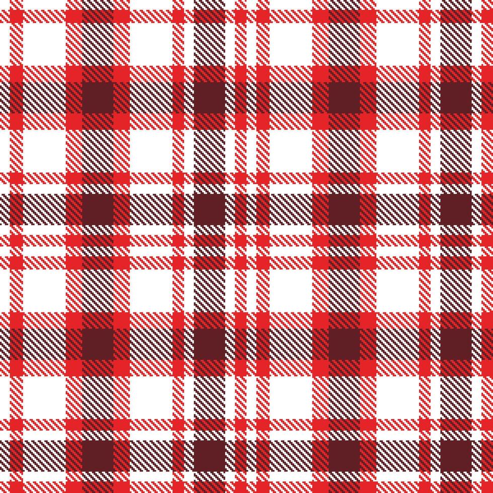 Modern Pale White Seamless Tartan Textile Design Variant 1766 vector