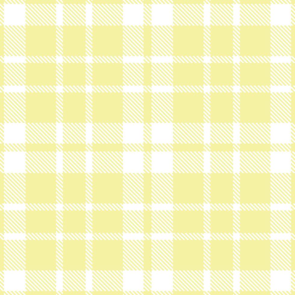 Iridescent Buff Seamless Tartan with Soft White accents Textile Design vector